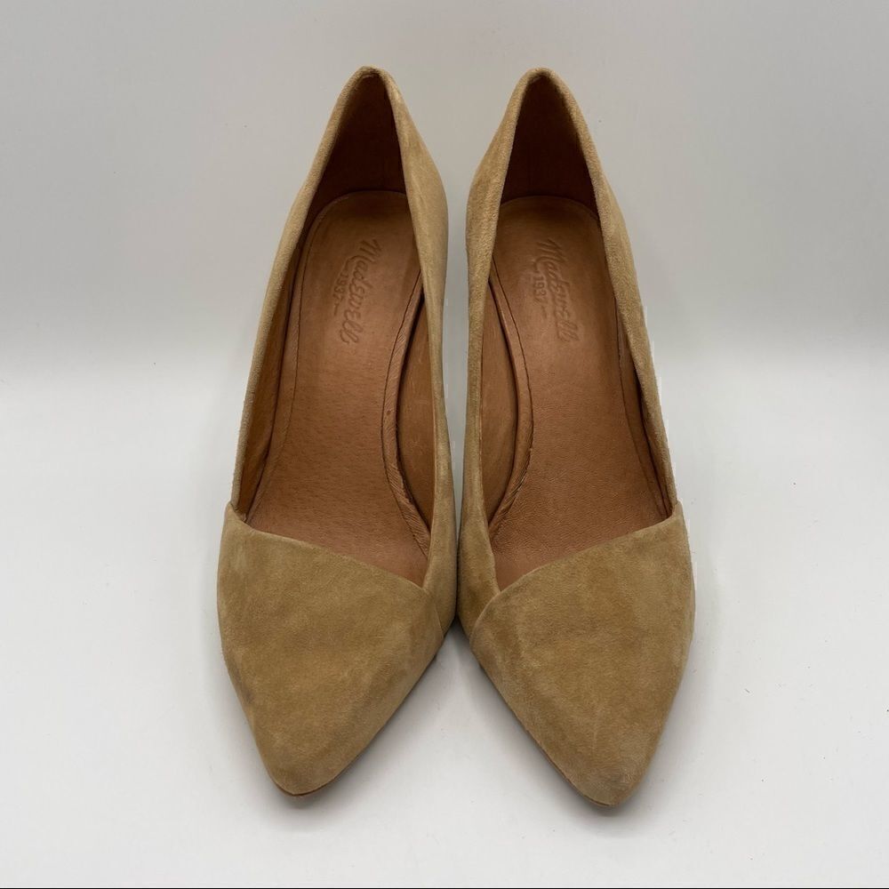 Madewell Mira Tan Suede Heels